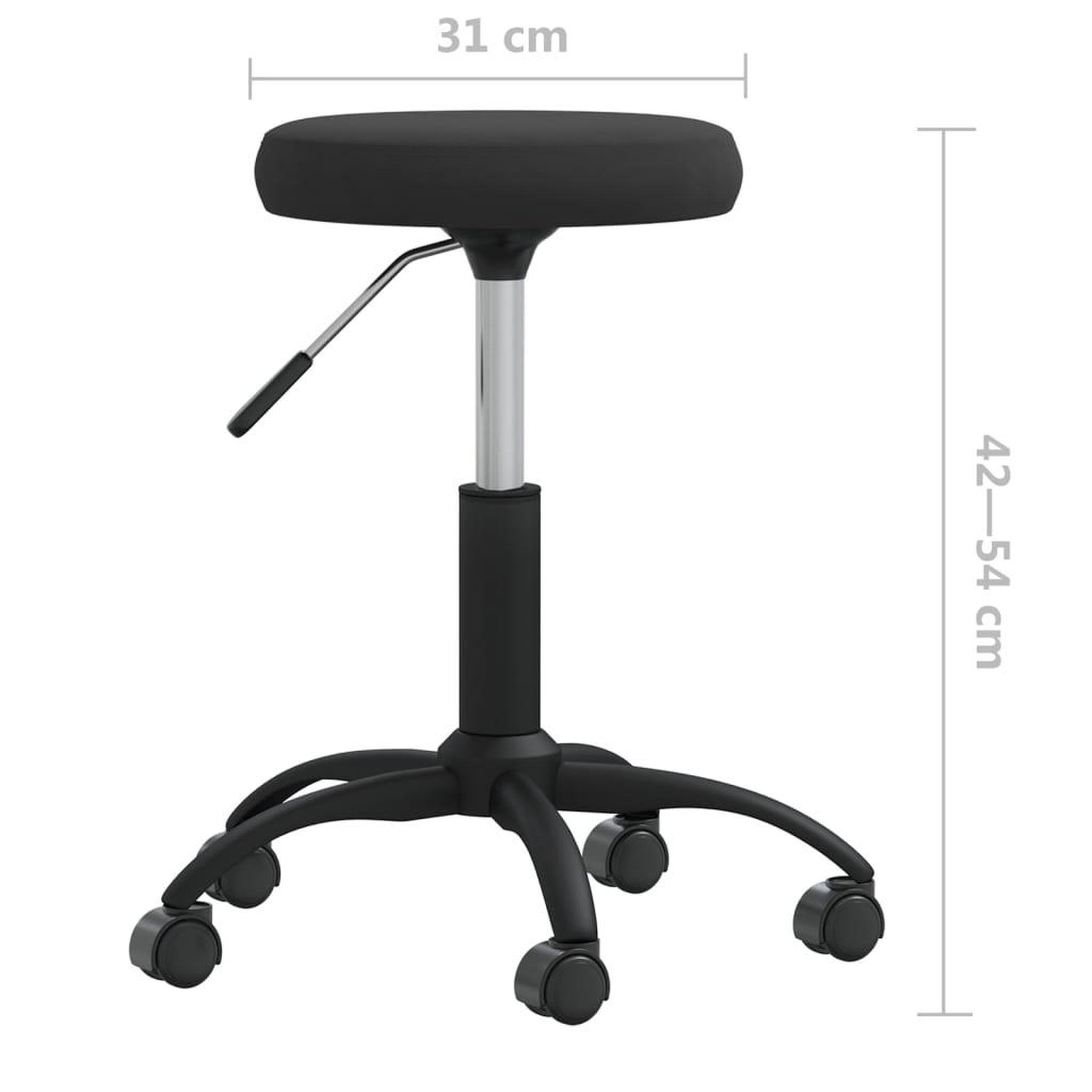 Voir la diapositive 6 : VIDAXL Chaise de salle a manger Noir Velours