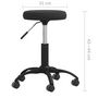 Voir la diapositive 6 : VIDAXL Chaise de salle a manger Noir Velours