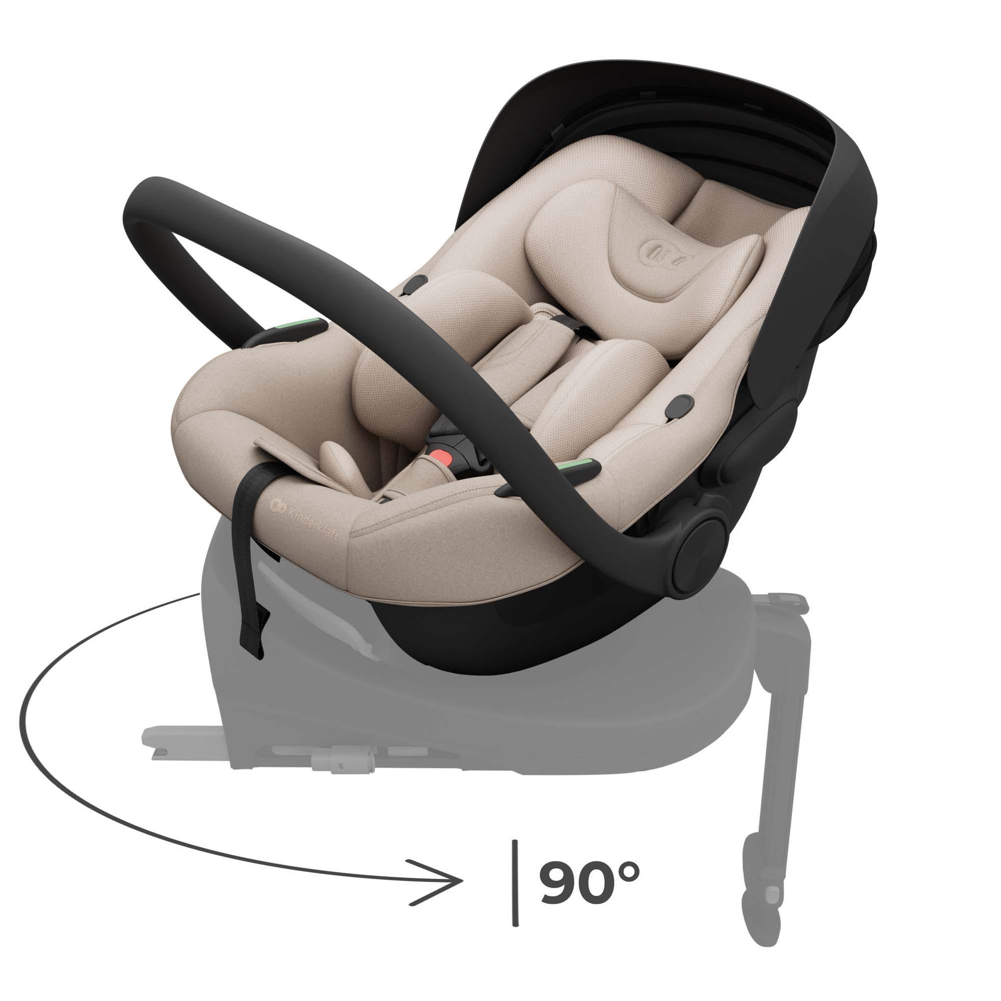 Voir la diapositive 2 : KINDERKRAFT Siège auto isofix bébé rotatif sps