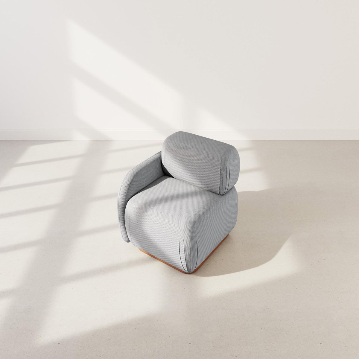 LISA DESIGN Penelope - module d'assise gauche en velours texturé