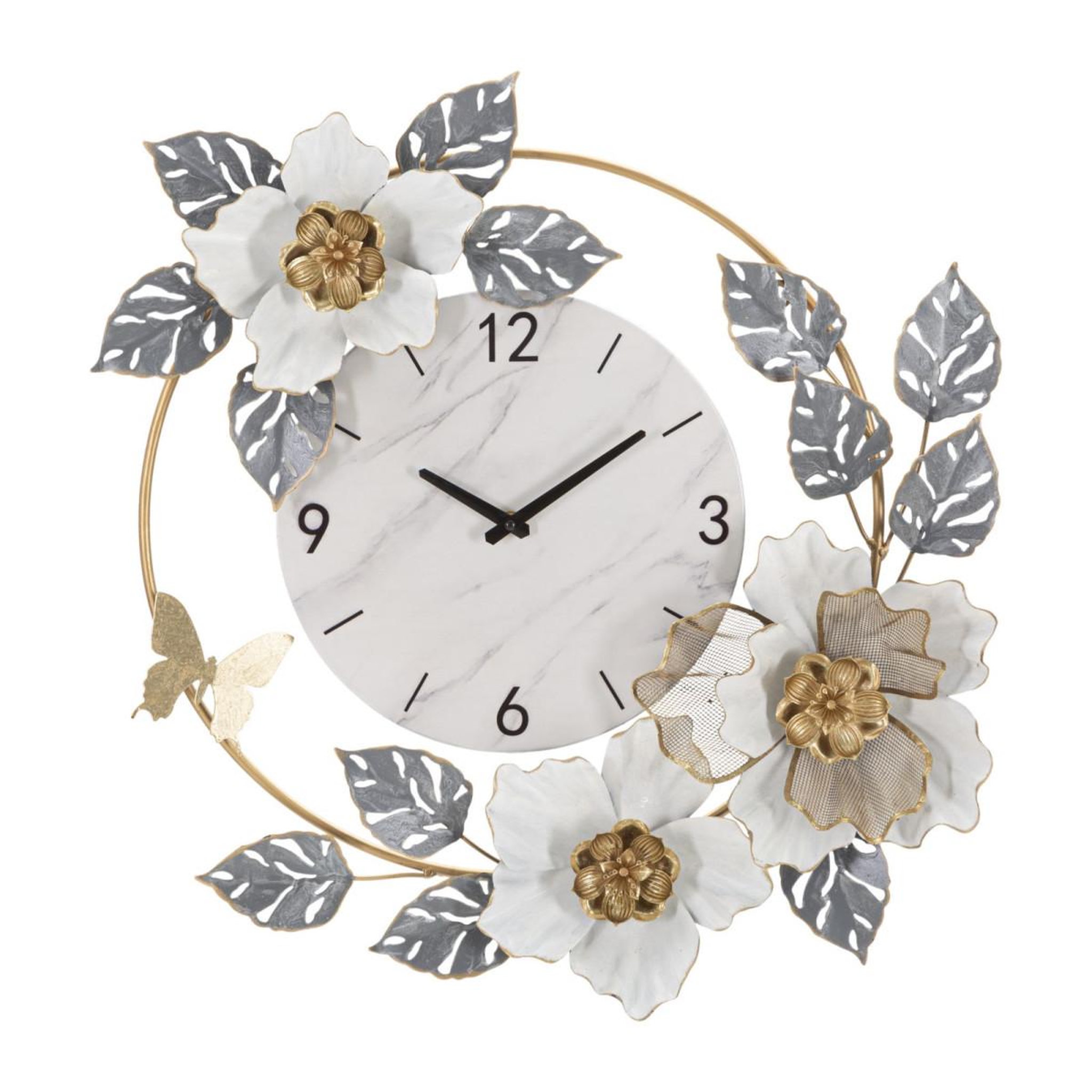 Paris Prix Horloge murale design  flowers  64cm multicolore