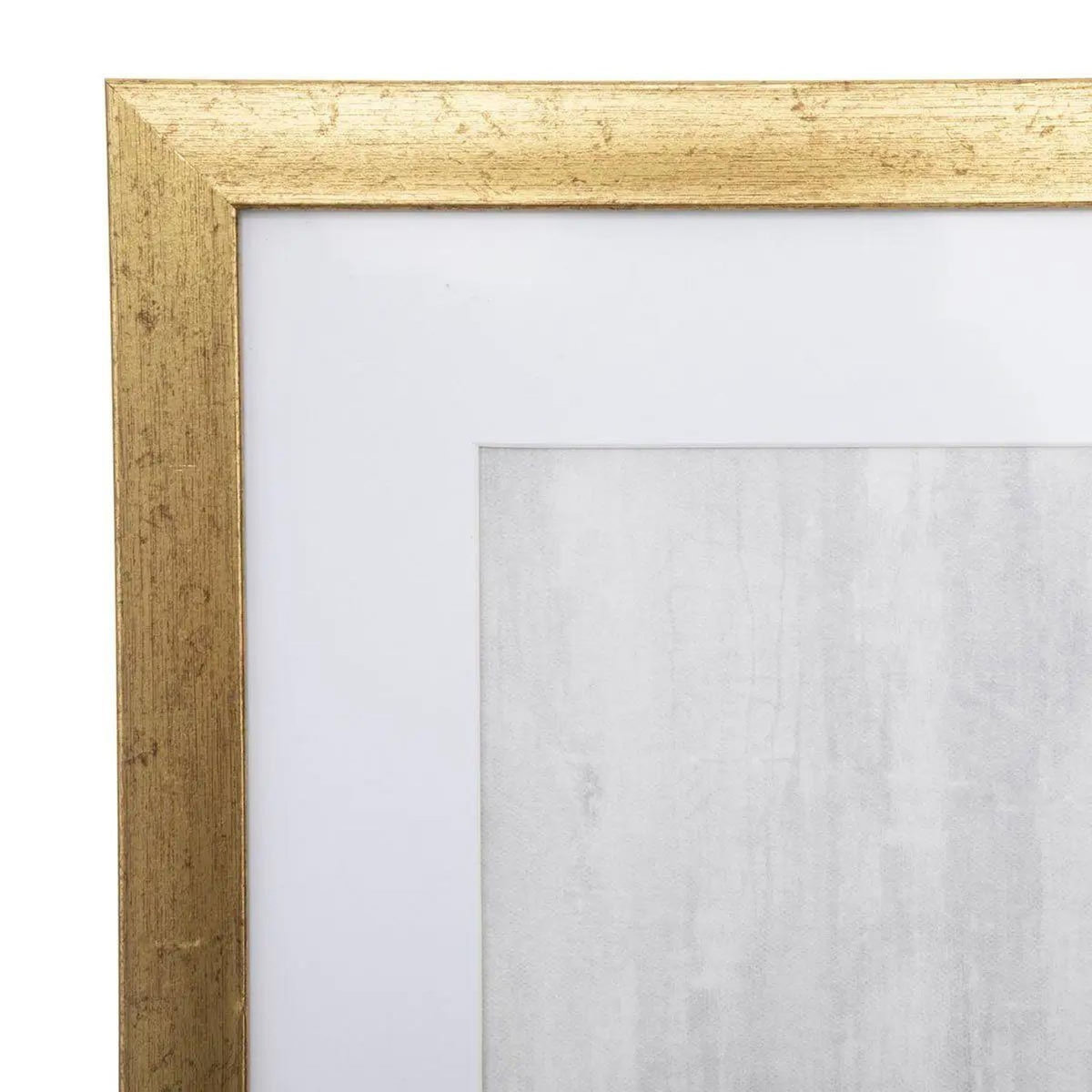 ATMOSPHERA Cadre Déco  Feuille  50x70cm Or & Blanc