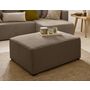 Voir la diapositive 2 : BEST MOBILIER Topaze - pouf - en tissu velours relief