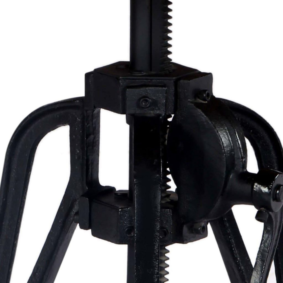 VIDAXL Table d'appoint 60x(46-63) cm Bois de manguier massif et fonte