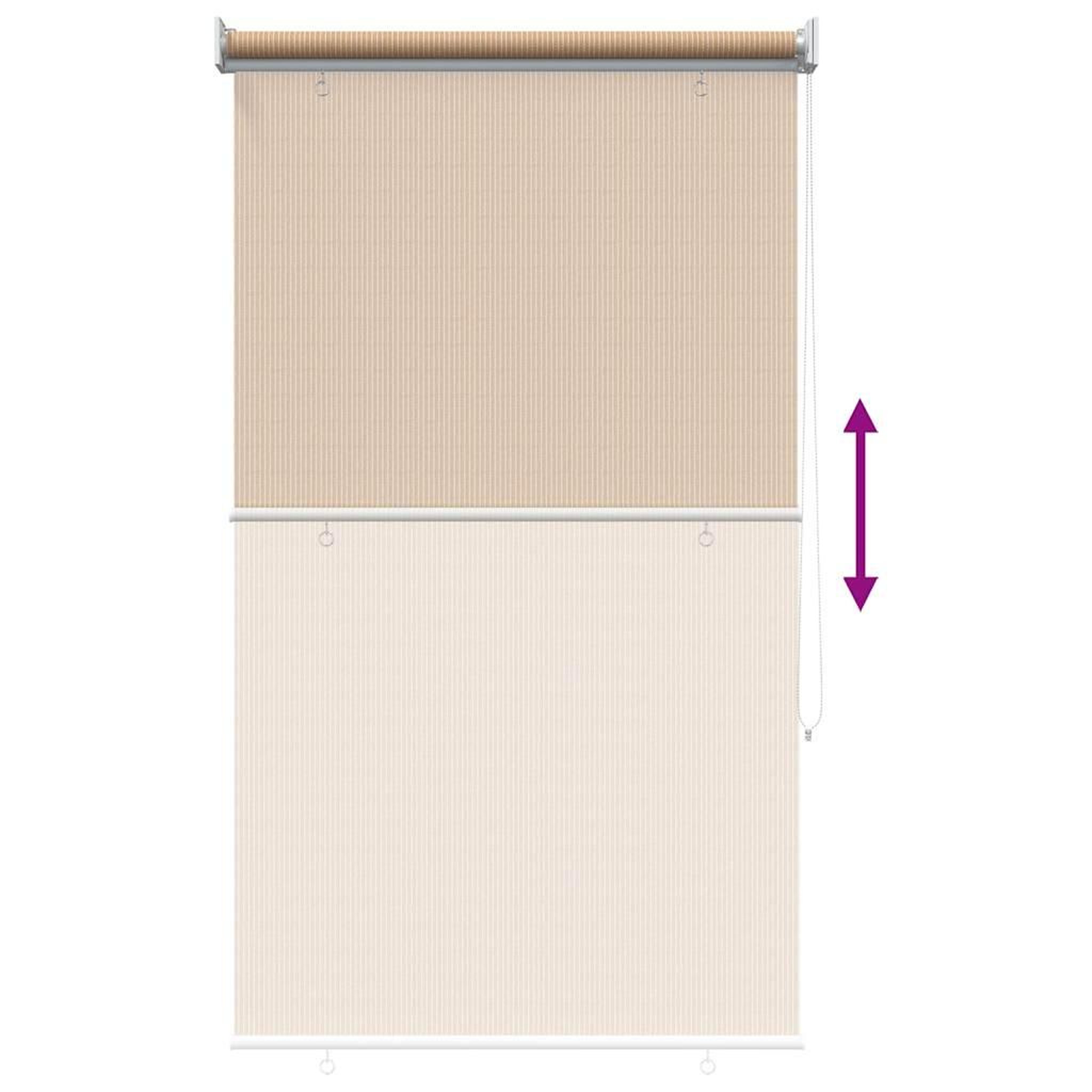 Voir la diapositive 4 : VIDAXL Store roulant d'exterieur 65 (l) x 140 (h) cm beige