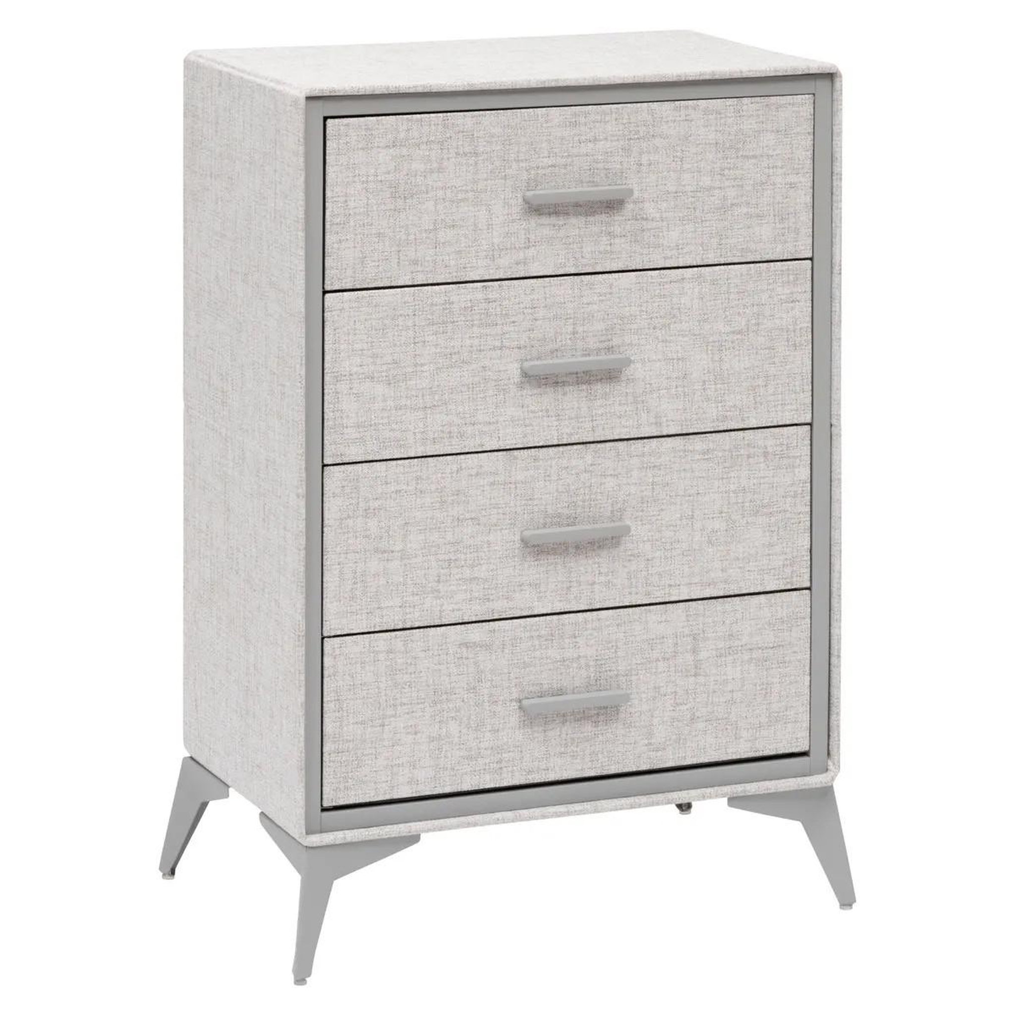 FIVE Commode 5 tiroirs paniers  granite  90cm gris