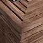 Voir la diapositive 5 : OUTSUNNY Pied de parasol coffre de rangement table basse 3 en 1 bois de sapin