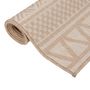 Voir la diapositive 3 : VIDAXL Tapis a tissage plat d'exterieur 160x230 cm Rayures brunes