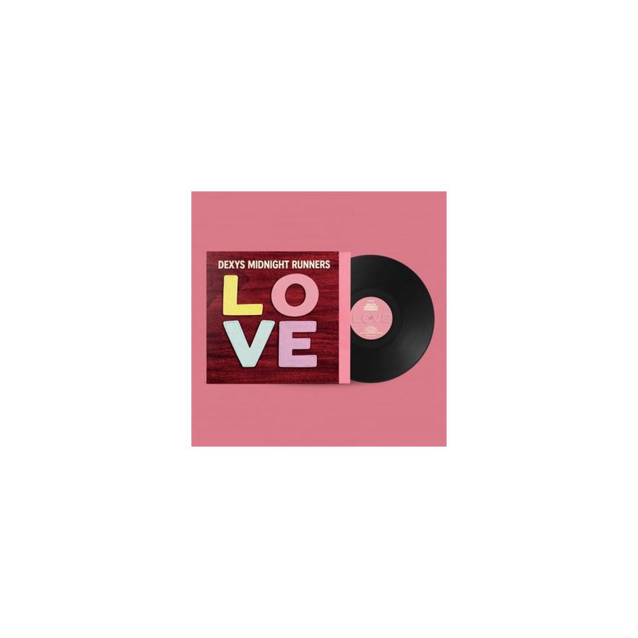 Album vinyle 33t love de dexys midnight runners, disque noir, pochette rose