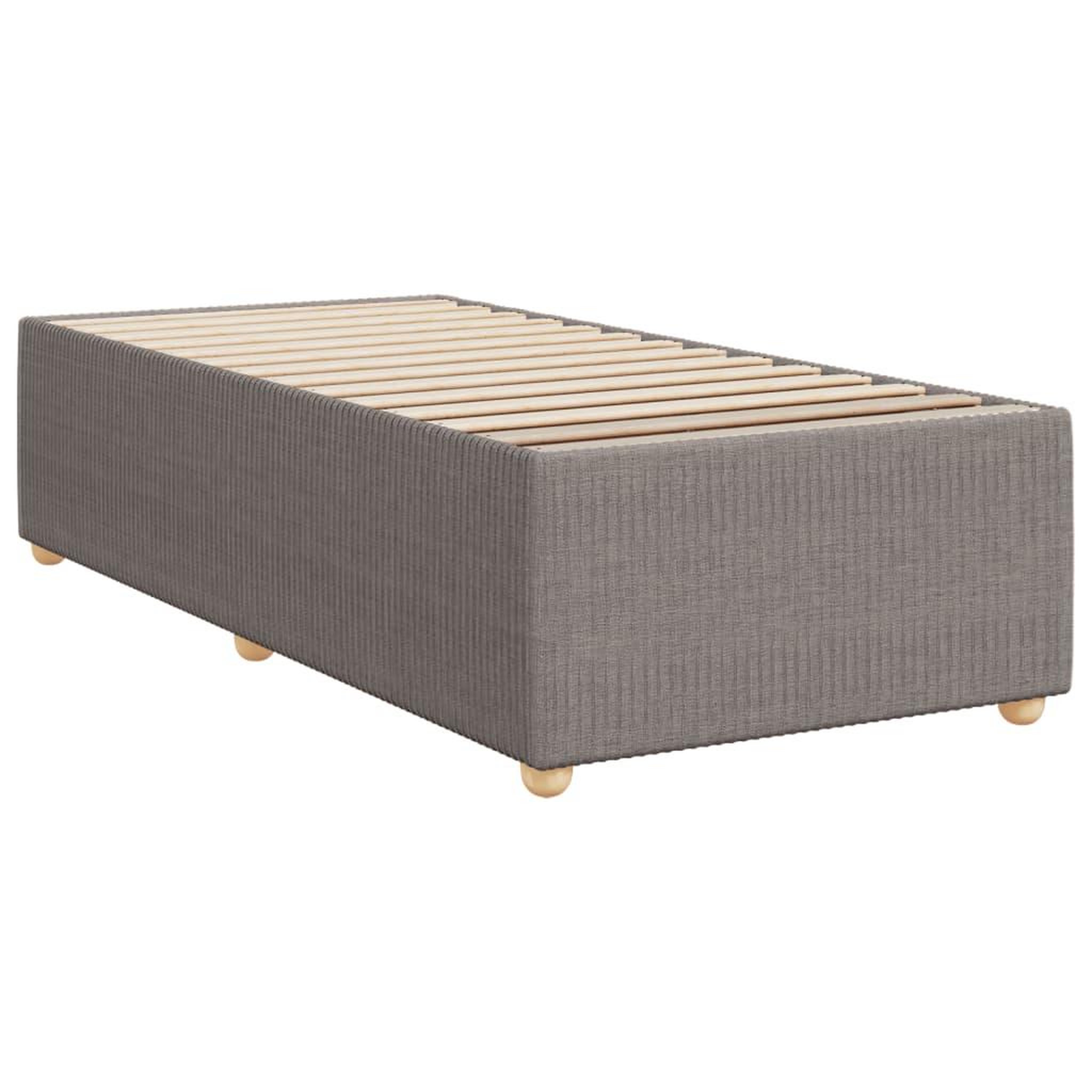 Voir la diapositive 3 : VIDAXL Cadre de lit sans matelas taupe 80x200 cm tissu
