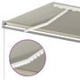Voir la diapositive 5 : VIDAXL Auvent manuel retractable avec LED 600x300 cm Creme