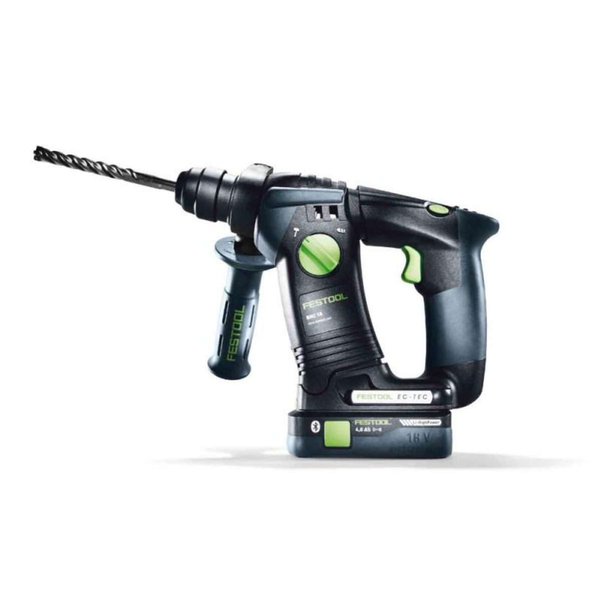 FESTOOL Perforateur SDS Plus 18V BHC 18 HPC 4,0 I Plus + 2 batteries 4Ah + chargeur en coffret SYSTAINER SYS3 FESTOOL 577602