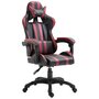 Voir la diapositive 1 : VIDAXL Chaise de jeu Rouge bordeaux Similicuir
