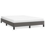 VIDAXL Cadre de lit sans matelas gris 140x190 cm similicuir