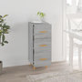 Voir la diapositive 3 : VIDAXL Buffet Sonoma gris 34,5x34x90 cm Bois d'ingenierie