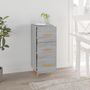 Voir la diapositive 3 : VIDAXL Buffet Sonoma gris 34,5x34x90 cm Bois d'ingenierie