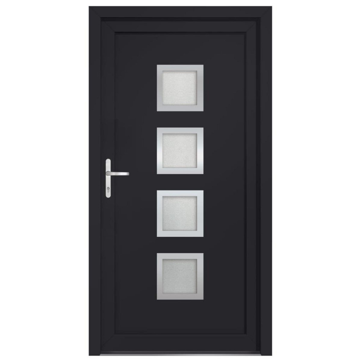 VIDAXL Porte d'entree anthracite 108x200 cm PVC