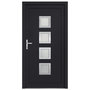 Voir la diapositive 3 : VIDAXL Porte d'entree anthracite 108x200 cm PVC