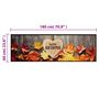 Voir la diapositive 5 : VIDAXL Tapis de cuisine lavable impression d'automne 60x180 cm velours