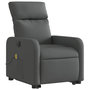 Voir la diapositive 4 : VIDAXL Fauteuil inclinable de massage electrique Gris fonce Tissu