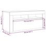 Voir la diapositive 6 : VIDAXL Meuble TV avec lumieres LED Sonoma gris 90x35x40 cm