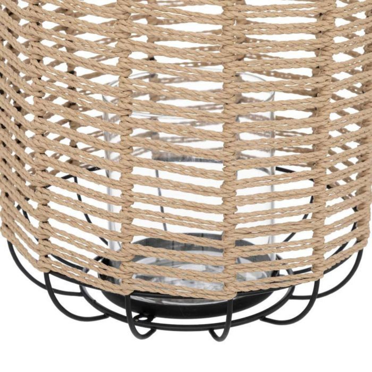 Paris Prix Lanterne Design en Métal  Cosy  27cm Noir & Beige