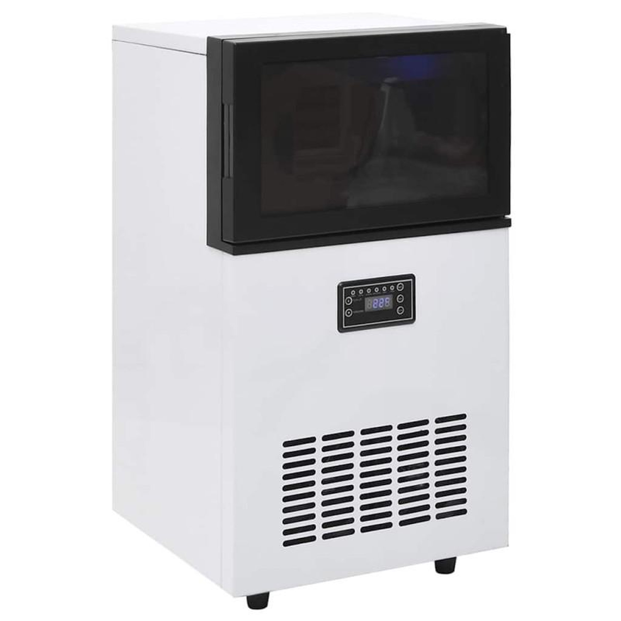 Voir la diapositive 2 : VIDAXL Appareil à glaçons Noir 45 kg 24 h