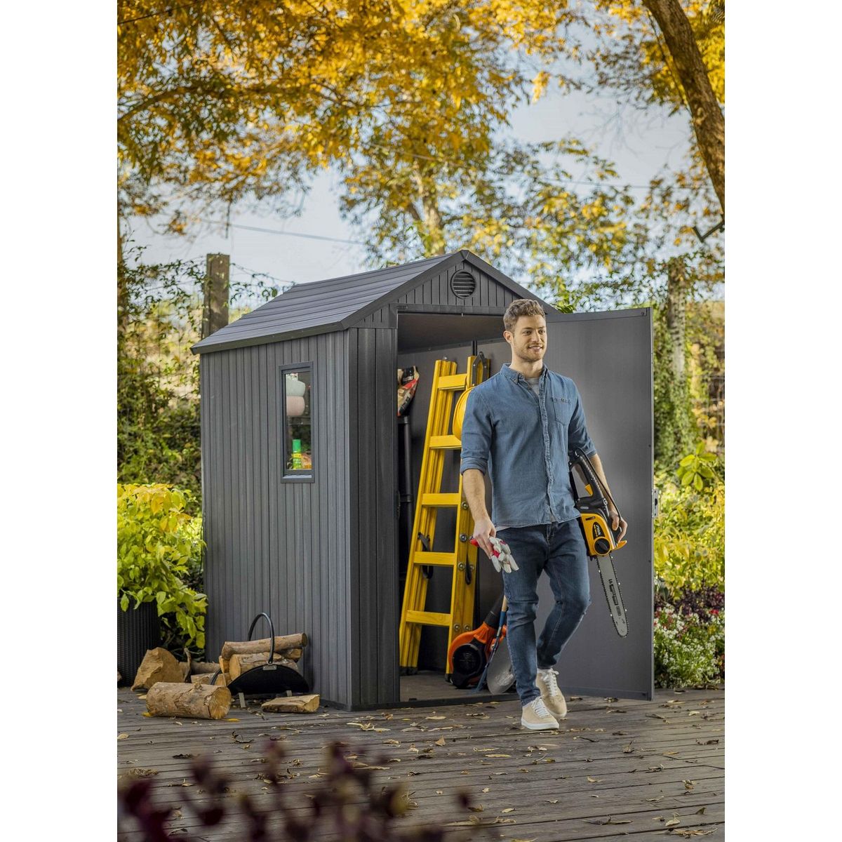 KETER Abri de jardin résine - 2,3m² -DARWIN 46