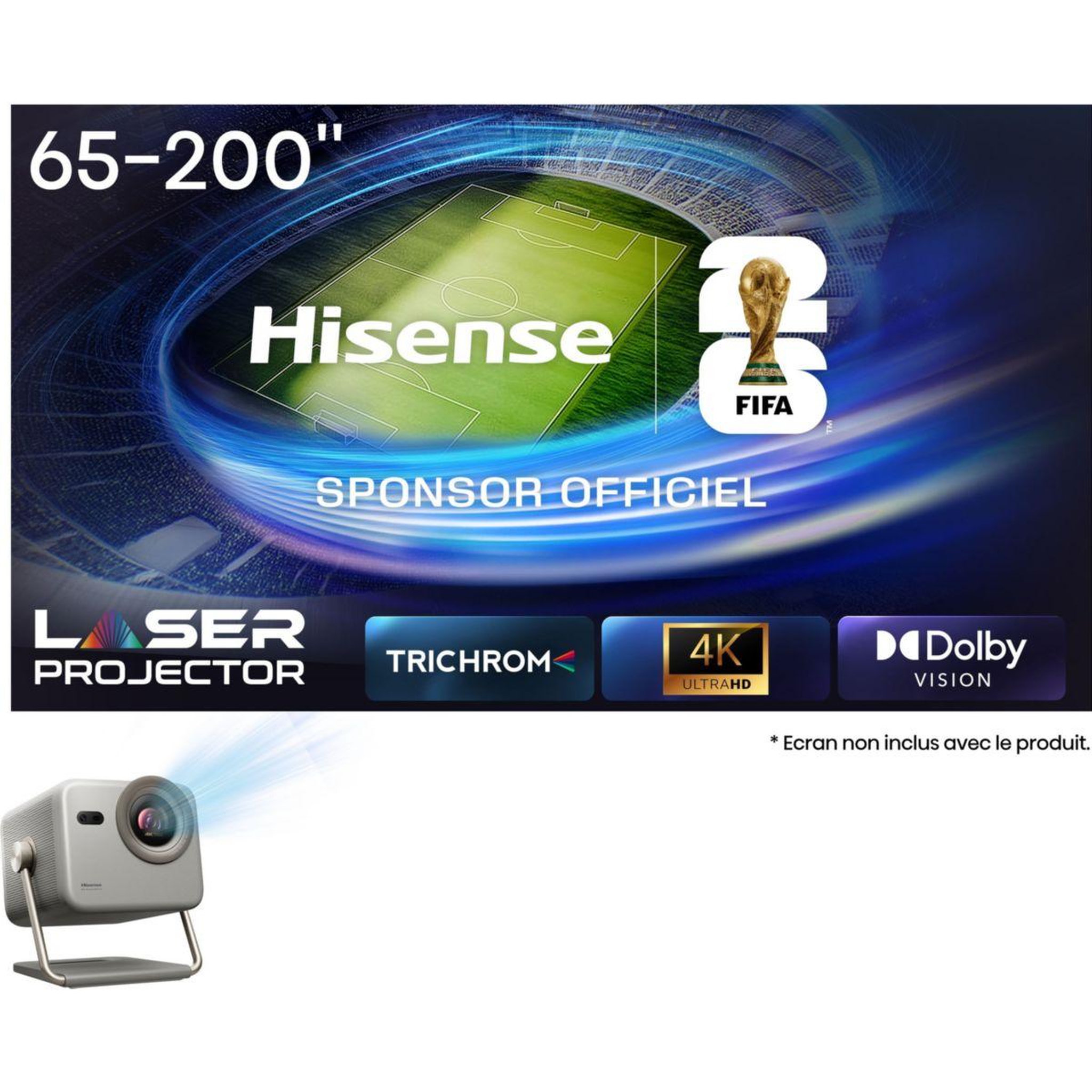 Hisense Vidéoprojecteur home cinéma laser mini projecteur m2 pro