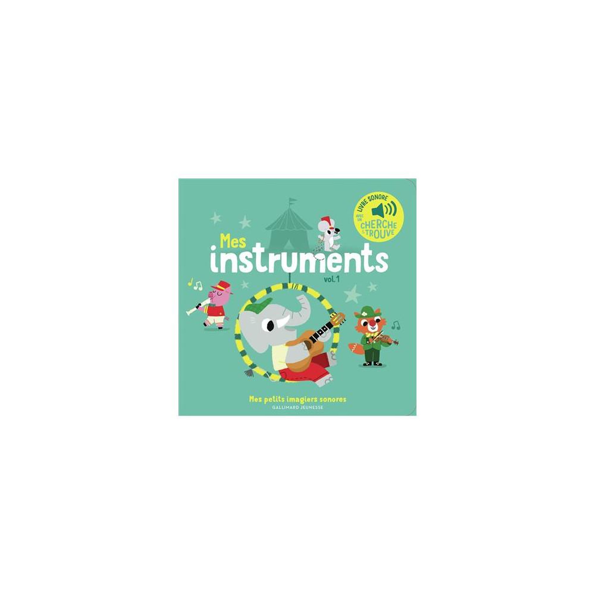 Mes instruments vol. 1 Album musical sonore pour enfants découverte des sons flûte, piano, violon, guitare et xylophone
