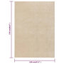 Voir la diapositive 6 : VIDAXL Tapis a poils courts 120x170 cm Beige