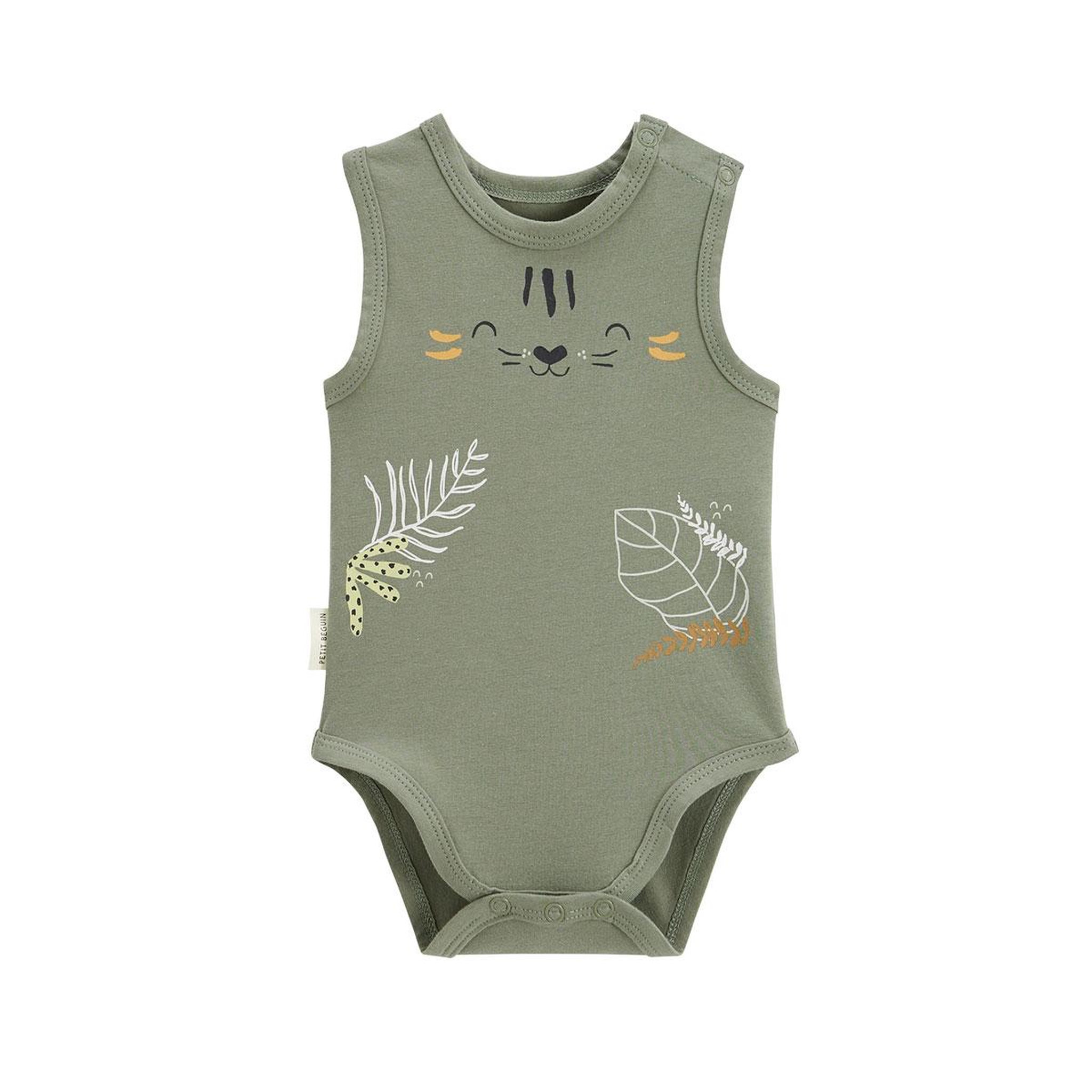 Voir la diapositive 6 : Petit Béguin Lot de 2 bodies bébé sans manches dumbea