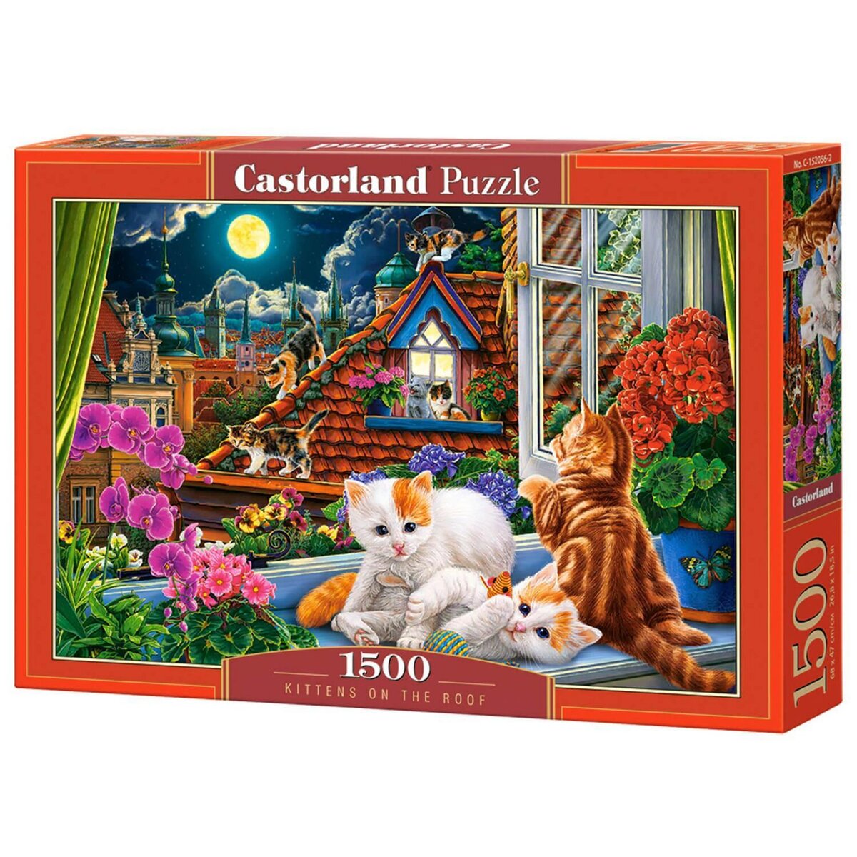 Castorland Puzzle 1500 pièces : Chatons sur le toit