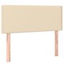 Voir la diapositive 2 : VIDAXL Tete de lit Creme 90x5x78/88 cm Tissu