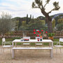 Voir la diapositive 3 : SWEEEK Table de jardin SACRAMENTO aluminium, 8 places, 220 x 100 x 75 cm