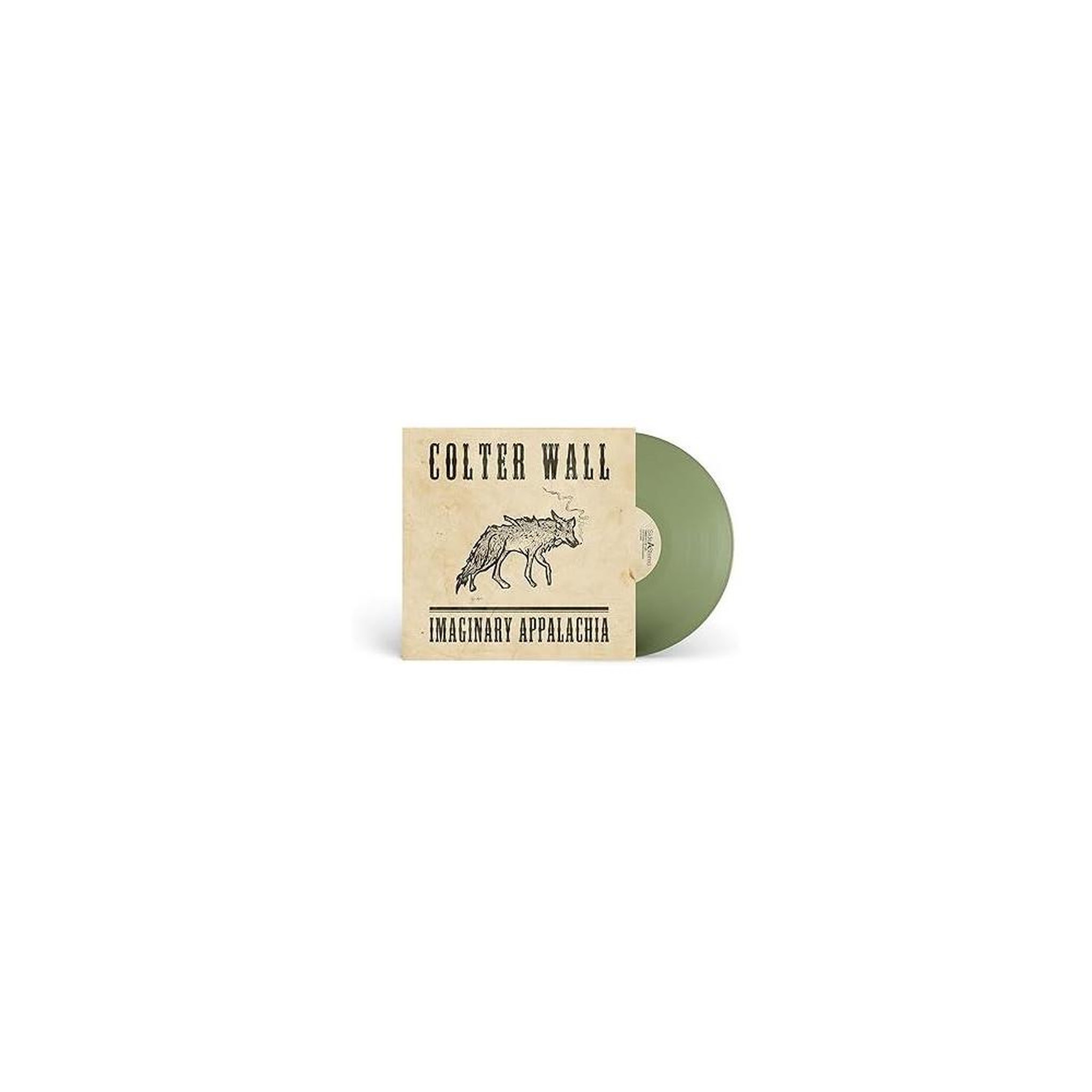 Vinyle lp vert en édition 10e anniversaire colter wall – imaginary appalachia