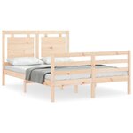 VIDAXL Cadre de lit sans matelas bois massif