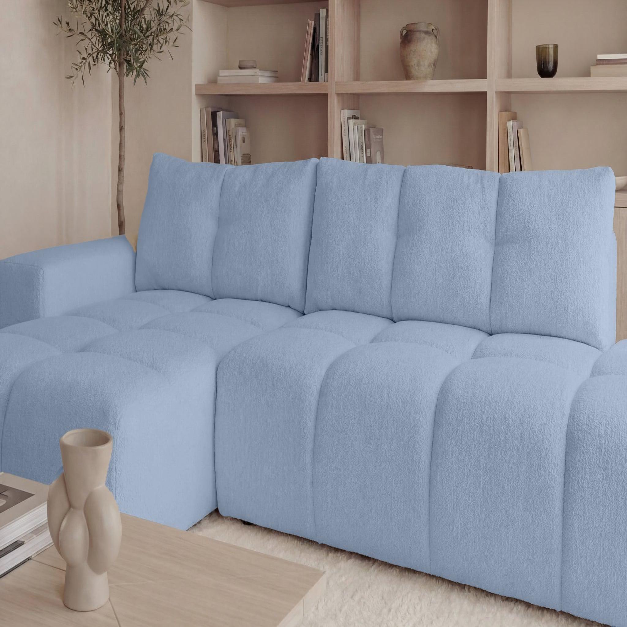 Voir la diapositive 4 : CASANOVA PARIS Constance - canapé d'angle tissu chenille