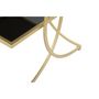 Voir la diapositive 5 : Paris Prix Table d'Appoint Double Design  Kim  55cm Noir & Or