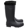 Voir la diapositive 4 : VIDAXL Bottes de pluie avec chaussettes amovibles noir taille 41 PVC