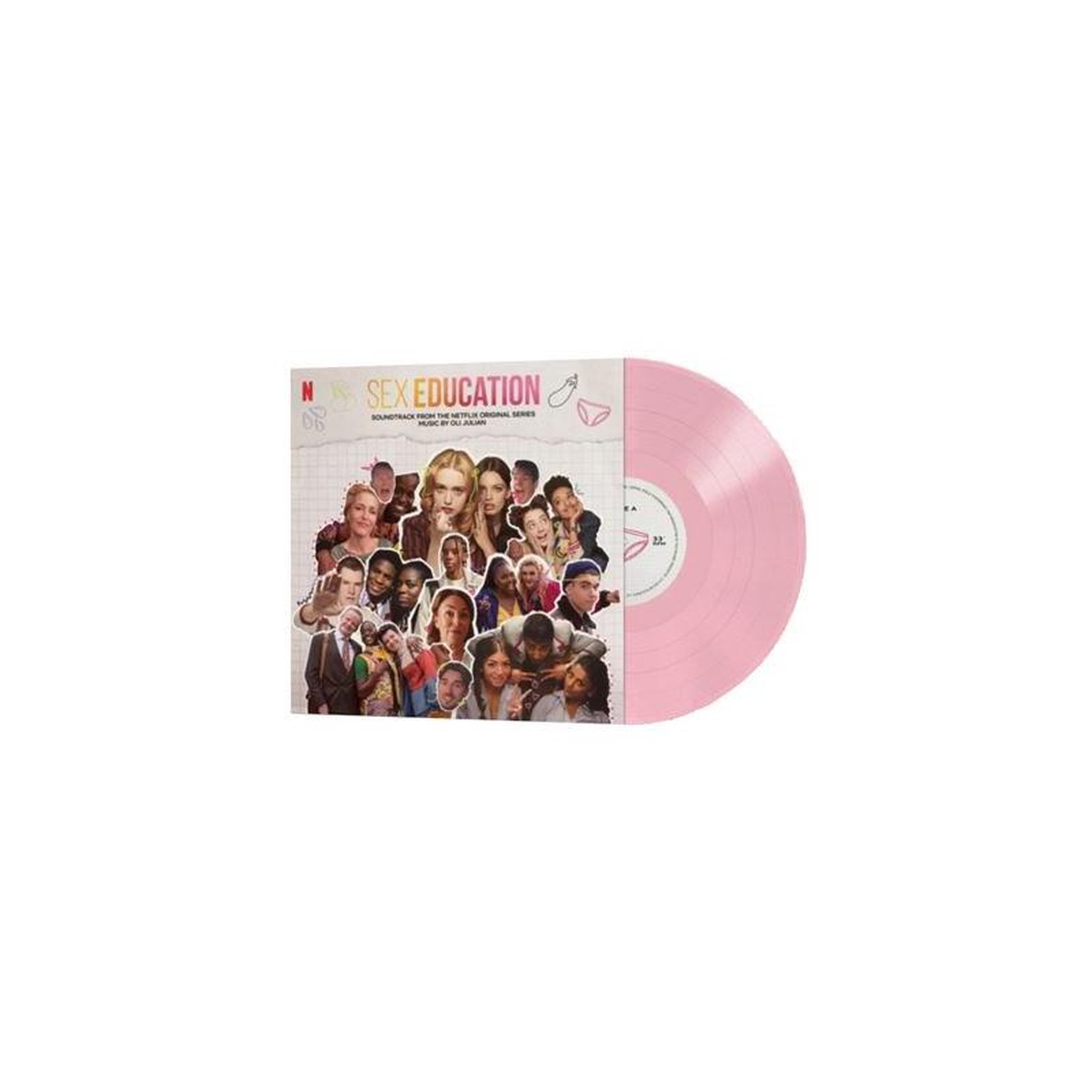 Vinyle 33t couleur rose sex education original soundtrack édition limitée par oli julian (lp, 140 g)