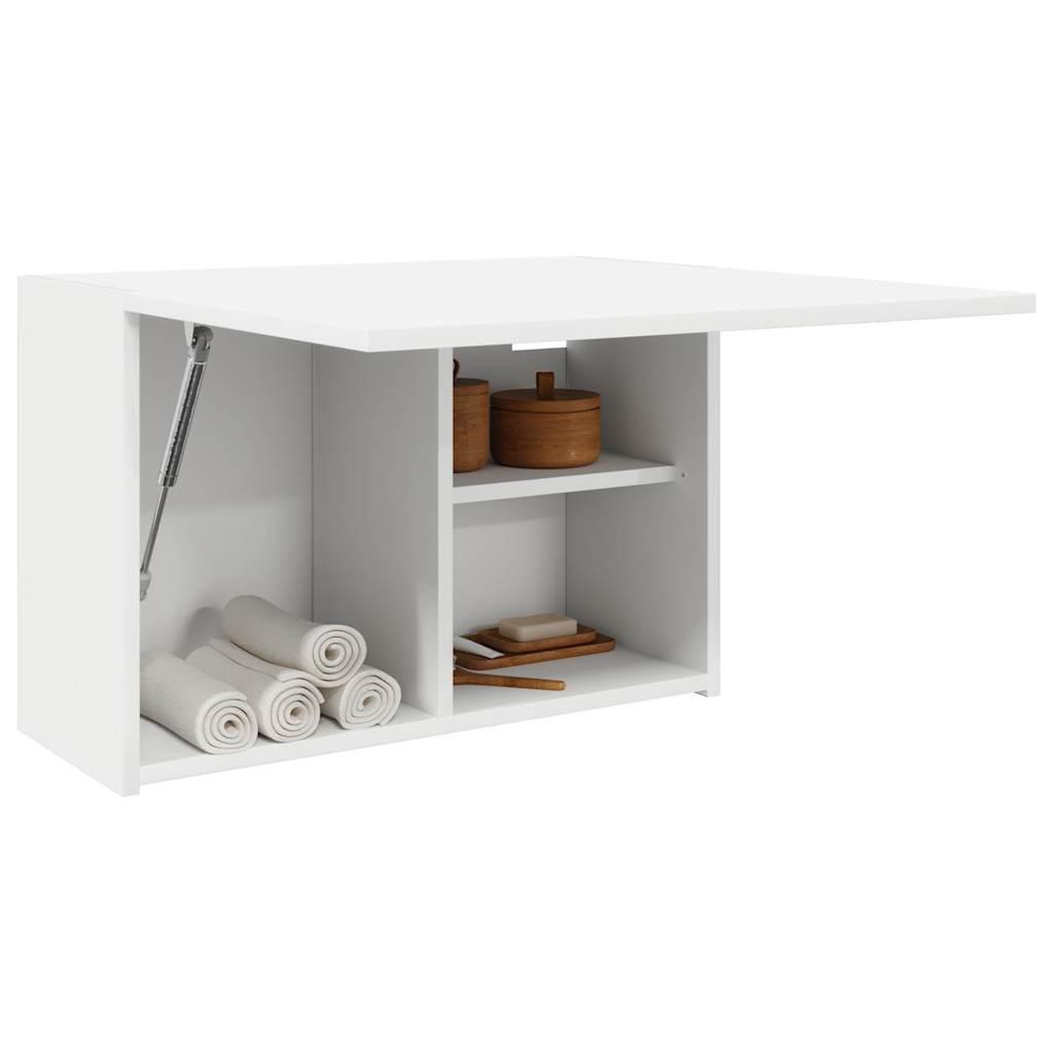 VIDAXL Armoire murale de bain blanc 60x25x40 cm bois d'ingenierie