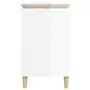 VIDAXL Table de chevet blanc brillant 40x35x70 cm bois d'ingenierie