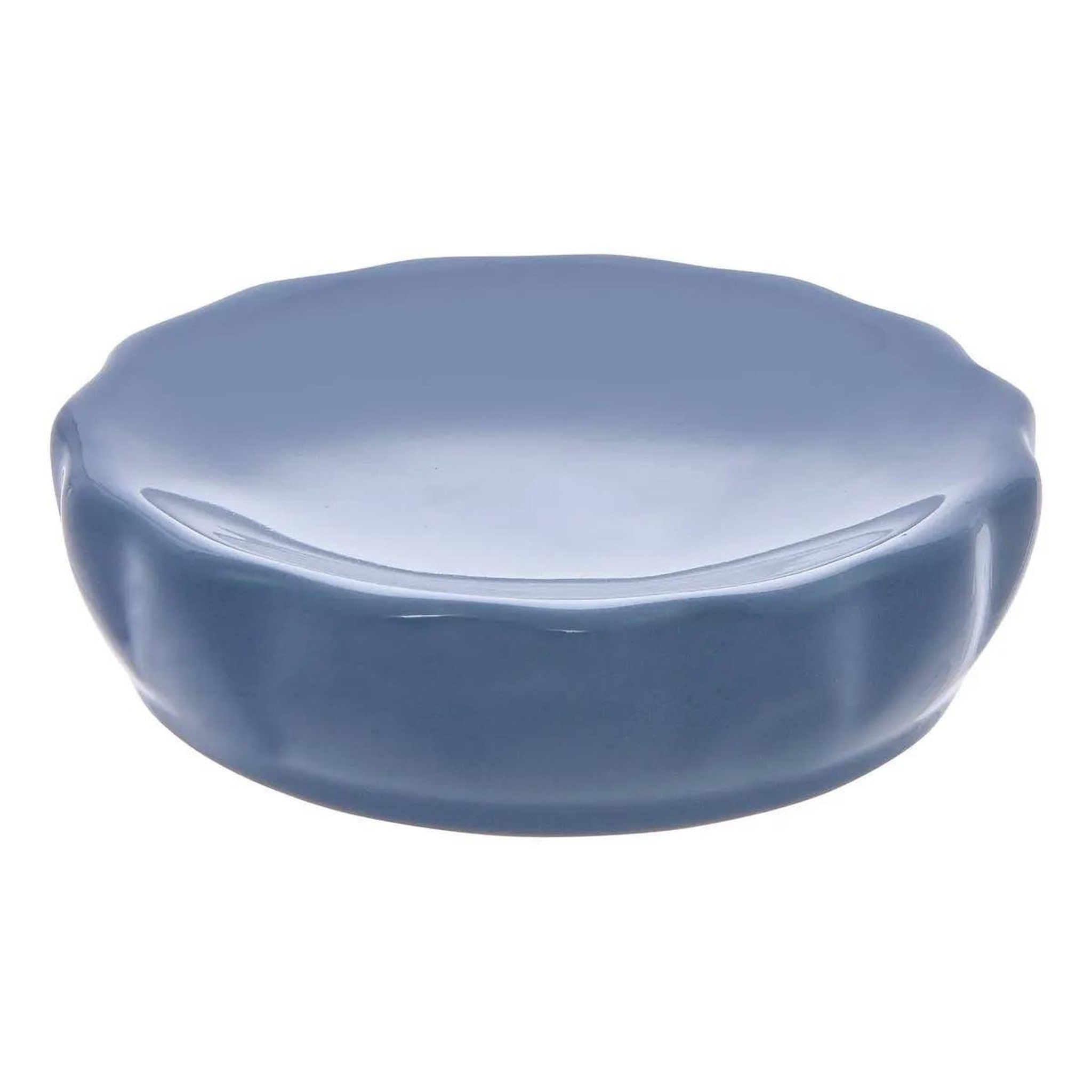 FIVE Porte savon en grès  suny colorama  11cm bleu