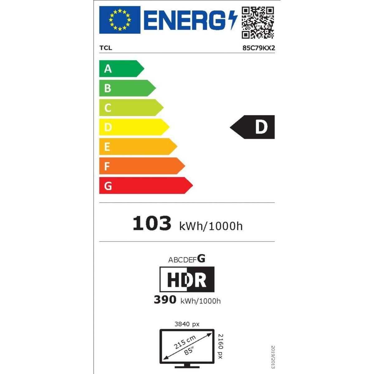 TCL TV Mini Led Mini LED Pro 85C79K 2025