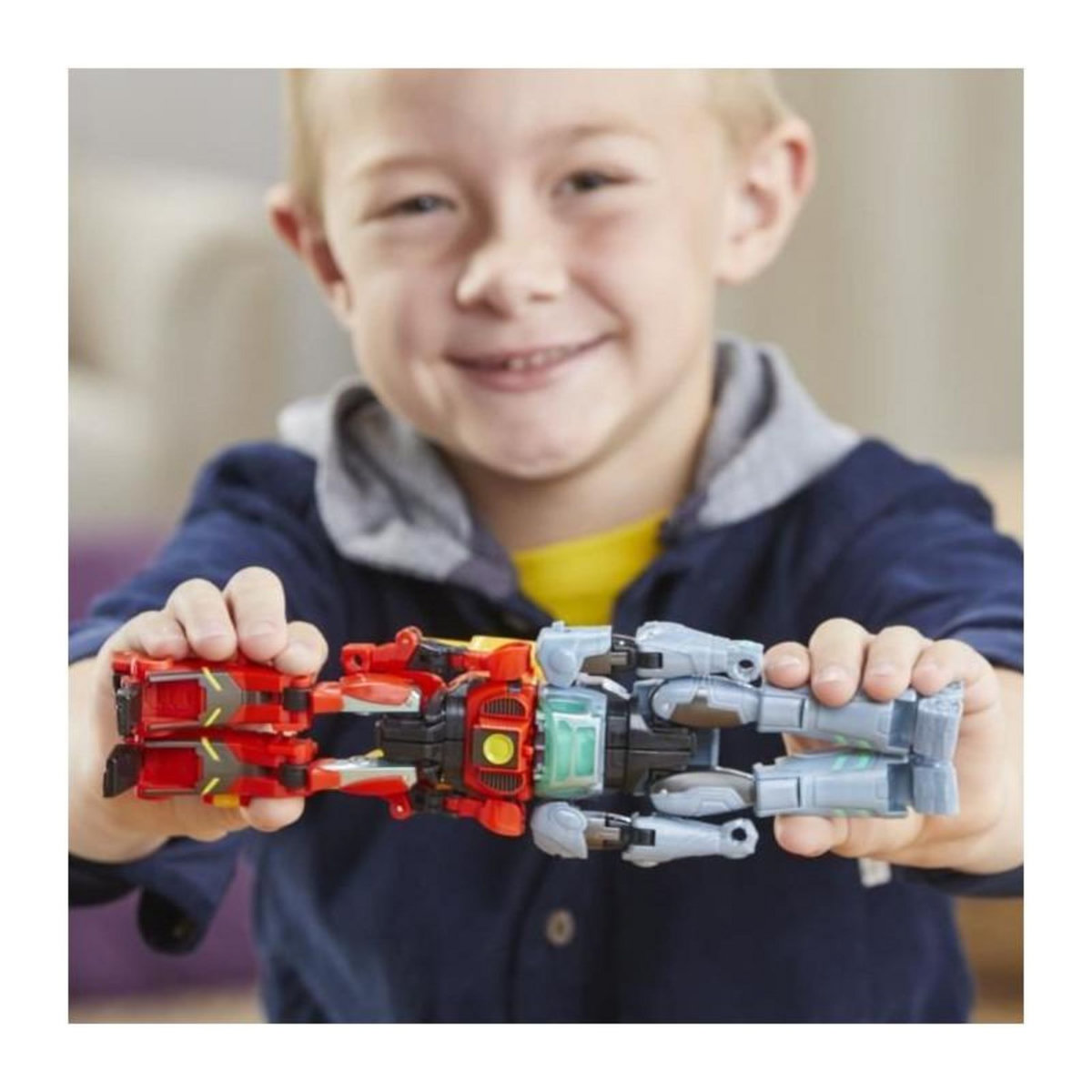 TRANSFORMERS Figurines Transformers Earthspark Cyber-Combiner Terran Twitch et Robby Malto