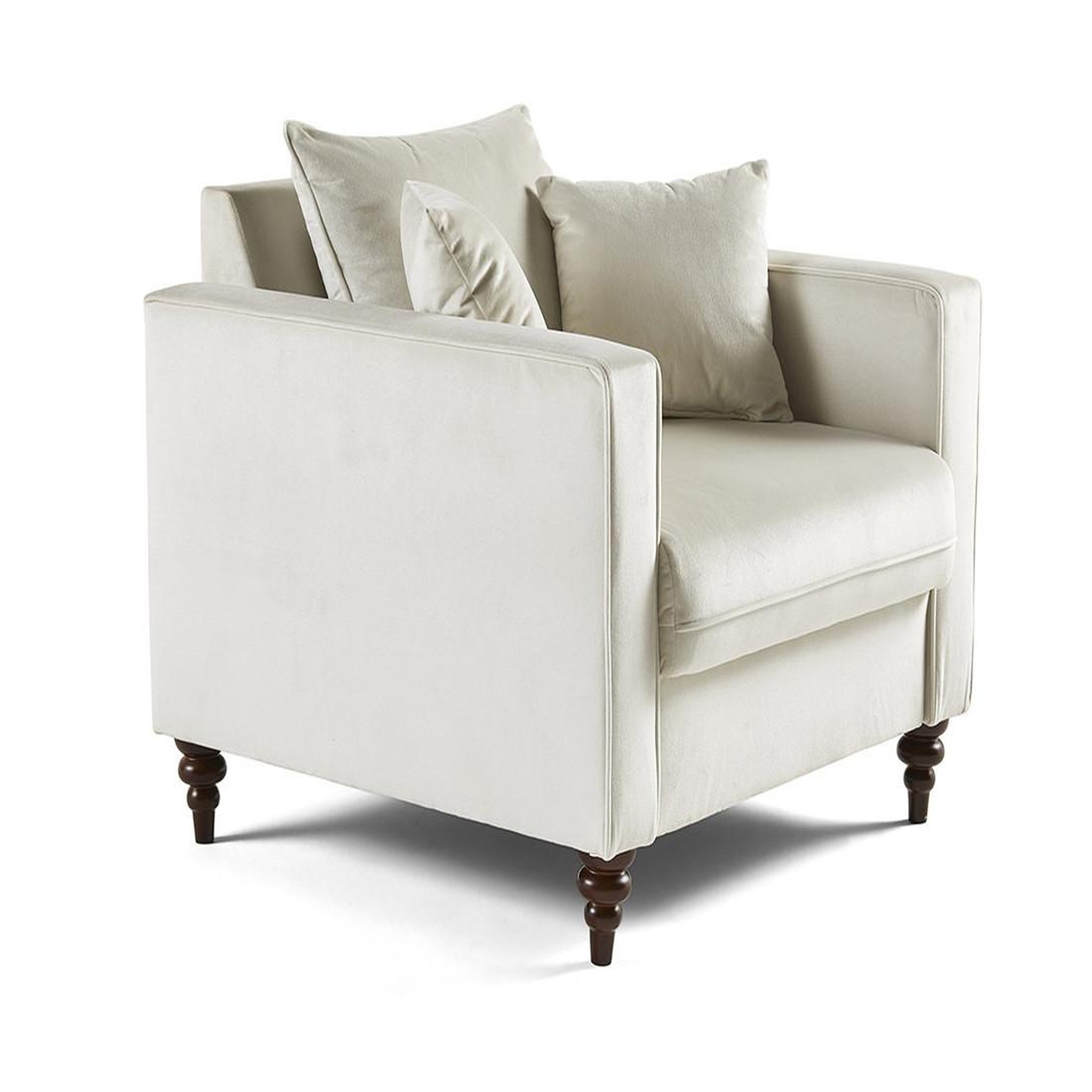 Voir la diapositive 4 : BEST MOBILIER Flamingo - fauteuil en velours