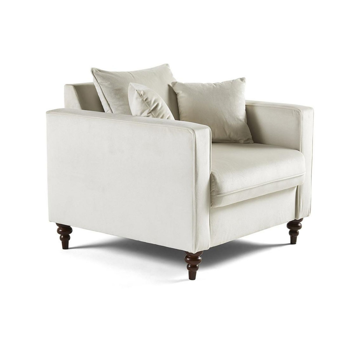 BEST MOBILIER Flamingo - fauteuil en velours