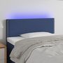 Voir la diapositive 1 : VIDAXL Tete de lit a LED Bleu 80x5x78/88 cm Tissu