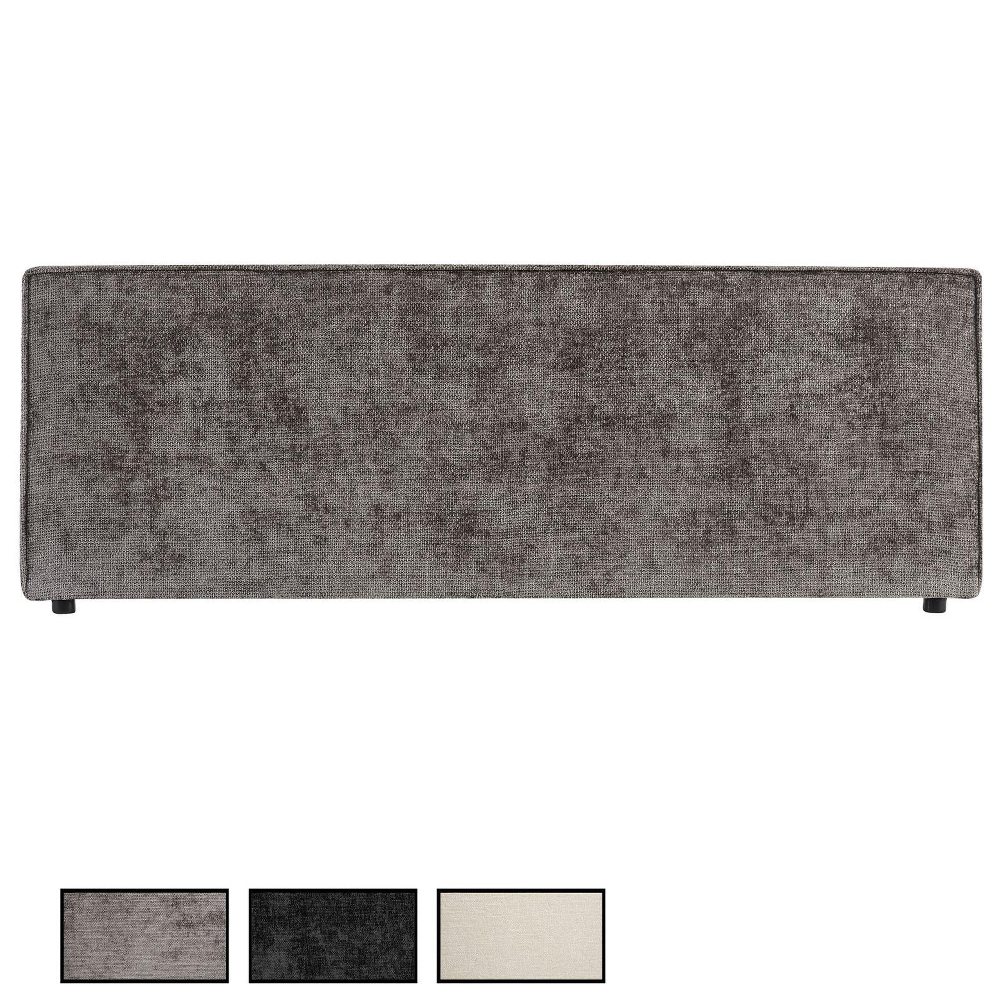 IDIMEX Tête de lit ELOWA 160 sur pieds, en tissu. Coloris disponibles : Noir